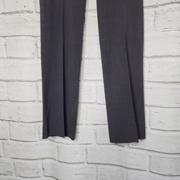 Theory Womens Gray Emery 2 Urban Virgin Wool Blend Stretch Dress Pants Size 4 - Picture 4 of 12